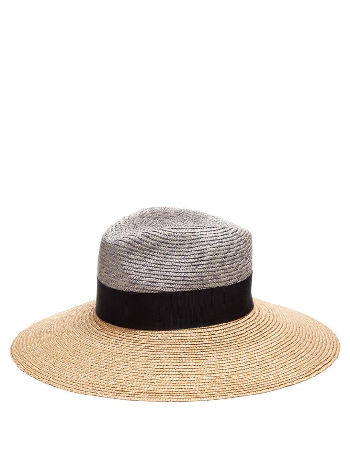 Federica Moretti Wide-brimmed Straw Hat