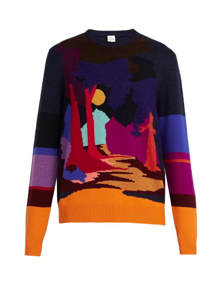 Paul Smith Landscape Intarsia Sweater