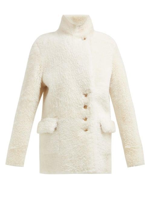 Matchesfashion.com Joseph - Lyne Reversible Shearling Coat - Womens - Ivory