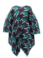 Matchesfashion.com Pleats Please Issey Miyake - Shooting Star-print Technical-pleated Tunic - Womens - Green Multi