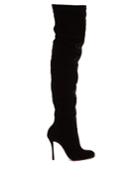Christian Louboutin Classe 100mm Over-the-knee Velvet Boots