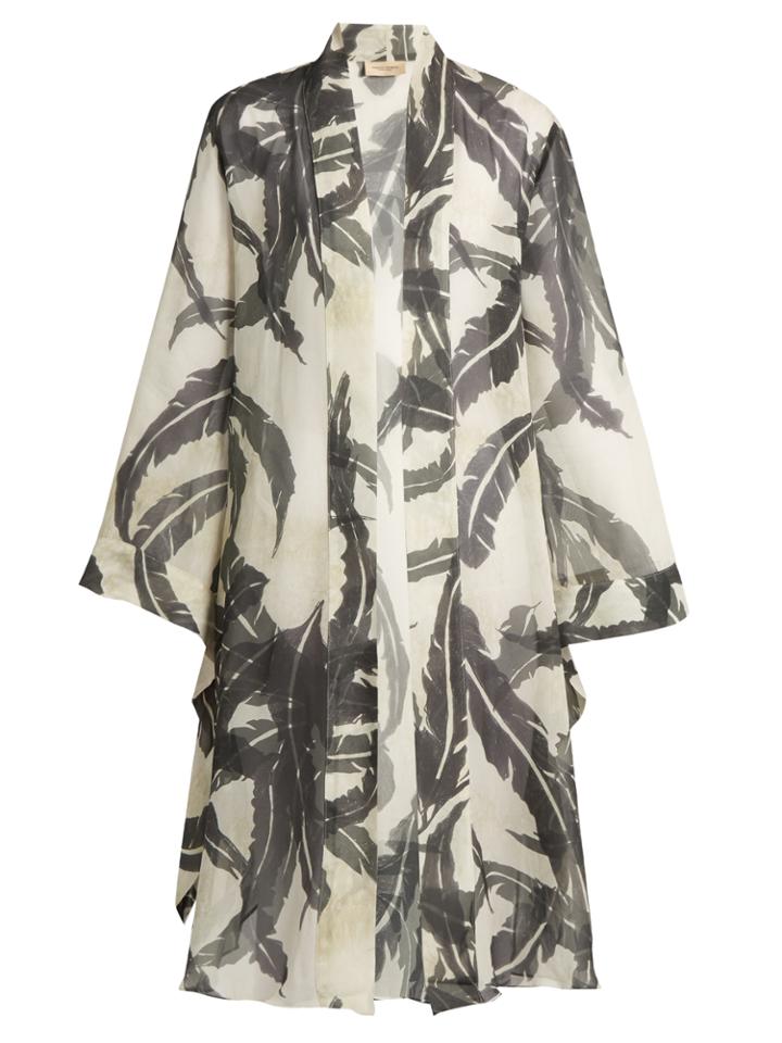 Adriana Degreas Martinique-print Silk Crepe De Chine Cover-up
