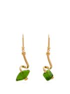 Matchesfashion.com Marni - Glass Bead Spiral Bar Earrings - Womens - Green