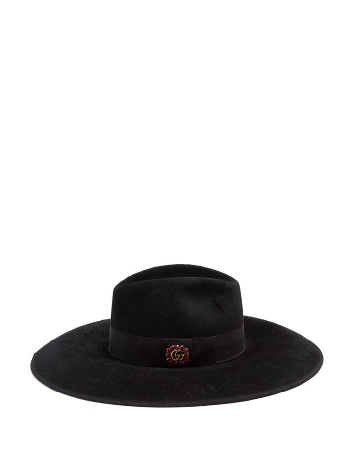 Gucci Gg-embellished Felt Hat