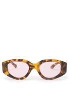 Matchesfashion.com Karen Walker Eyewear - Castaway Crazy Tort Tortoiseshell Sunglasses - Womens - Tortoiseshell
