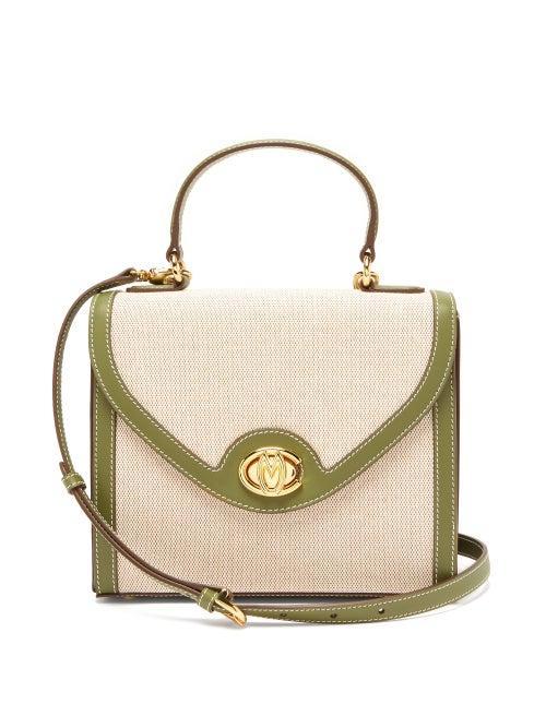 Matchesfashion.com Mark Cross - Valentina Monogram Canvas Handbag - Womens - Khaki Multi