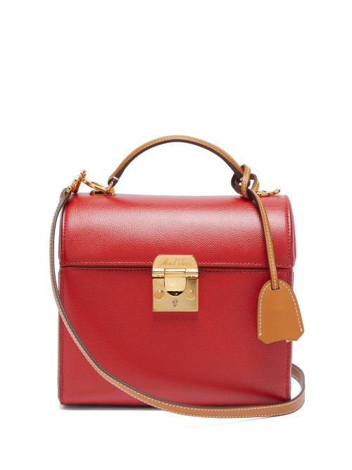 Matchesfashion.com Mark Cross - Sara Bi Colour Caviar Leather Bag - Womens - Red Multi