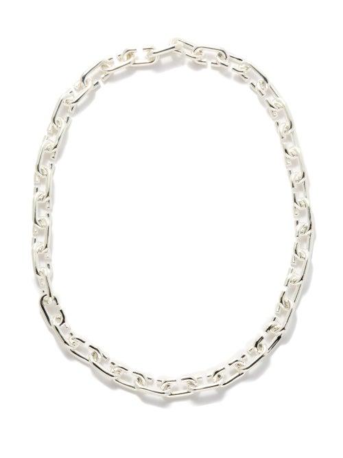 All Blues - C-link Sterling-silver Necklace - Mens - Silver