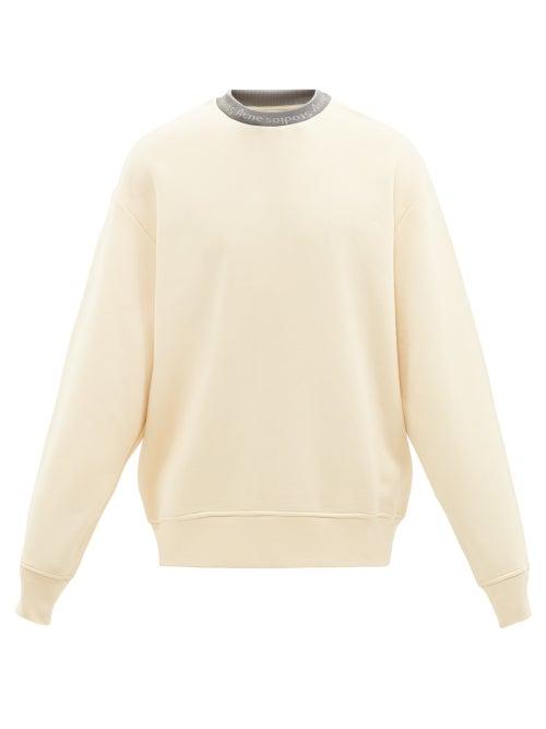 Acne Studios - Fulton Logo-jacquard Jersey Sweatshirt - Mens - Cream