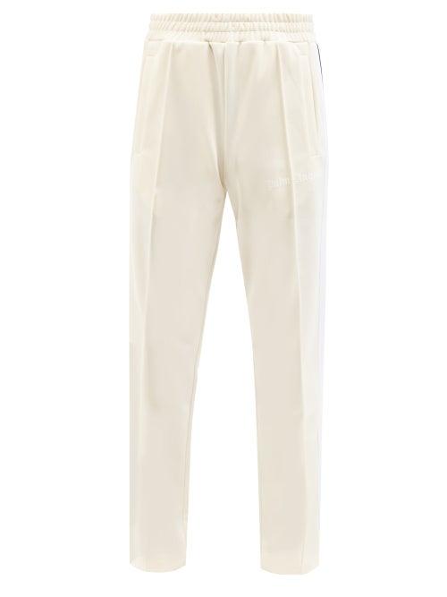 Palm Angels - Logo-print Jersey Track Pants - Mens - White