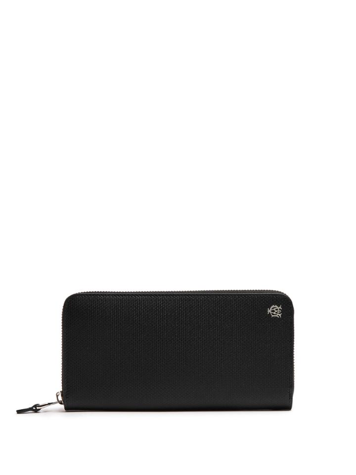 Dunhill Engine Turn Leather Continental Wallet