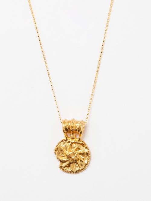 Alighieri - The Sun Salutations Medallion Gold-plated Necklace - Womens - Yellow Gold