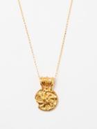 Alighieri - The Sun Salutations Medallion Gold-plated Necklace - Womens - Yellow Gold