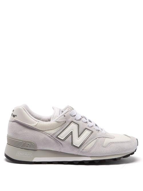 Matchesfashion.com New Balance - Made In Usa 1300 Nubuck And Mesh Trainers - Mens - White