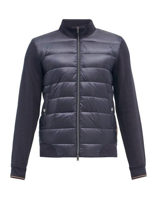 Mens Rtw Herno - Ultralight Funnel-neck Quilted Jacket - Mens - Navy