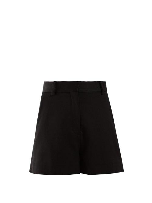 Matchesfashion.com Stella Mccartney - High Rise Tailored Shorts - Womens - Black