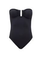 Matchesfashion.com Eres - Cassiope U-ring Strapless Swimsuit - Womens - Navy