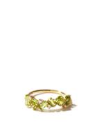 Matchesfashion.com Suzanne Kalan - Diamond, Peridot & 14kt Gold Ring - Womens - Green Gold