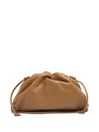 Matchesfashion.com Bottega Veneta - The Pouch Small Leather Clutch Bag - Womens - Tan