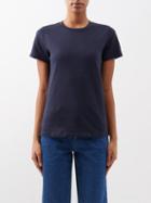 A.p.c. - Poppy Organic Cotton-t-shirt - Womens - Dark Navy