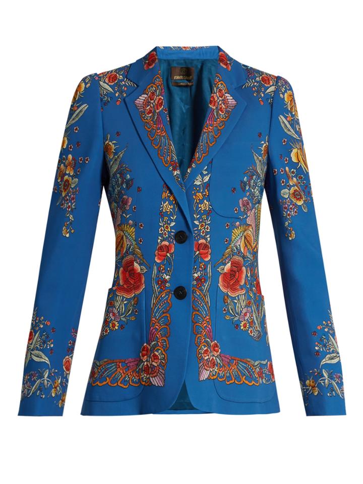 Roberto Cavalli Enchanted Garden-print Blazer