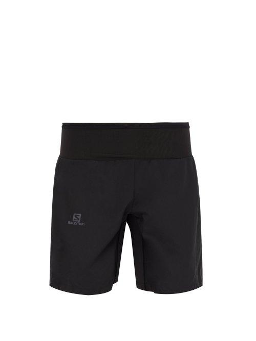 Matchesfashion.com Salomon - Trail Runner Waist Panel Shorts - Mens - Black