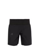 Matchesfashion.com Salomon - Trail Runner Waist Panel Shorts - Mens - Black