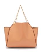 Matchesfashion.com Stella Mccartney - Falabella Reversible Faux Leather Tote - Womens - Tan Multi