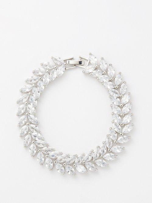 Fallon - Cubic Zirconia & Rhodium-plated Bracelet - Womens - Clear