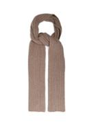 Matchesfashion.com Gabriela Hearst - Ribbed Knit Donegal Cashmere Scarf - Womens - Camel