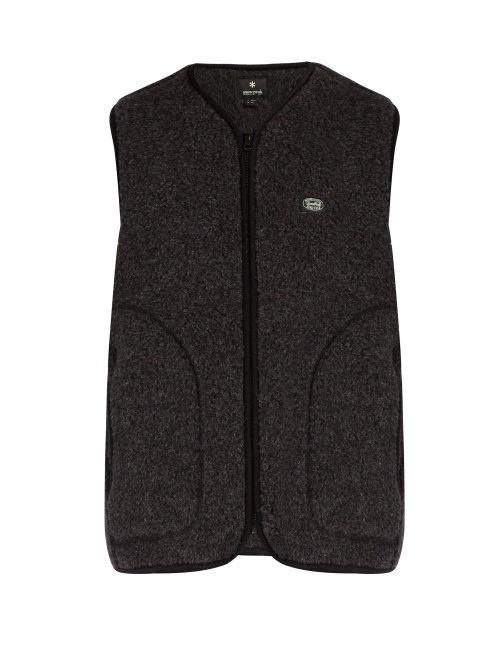 Matchesfashion.com Snow Peak - Zip Up Fleece Gilet - Mens - Black