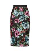 Matchesfashion.com Erdem - Dencia Sequinned Florals Satin Skirt - Womens - Pink Multi