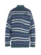 Matchesfashion.com Balenciaga - Oversized Fair Isle Roll Neck Sweater - Mens - Blue Multi