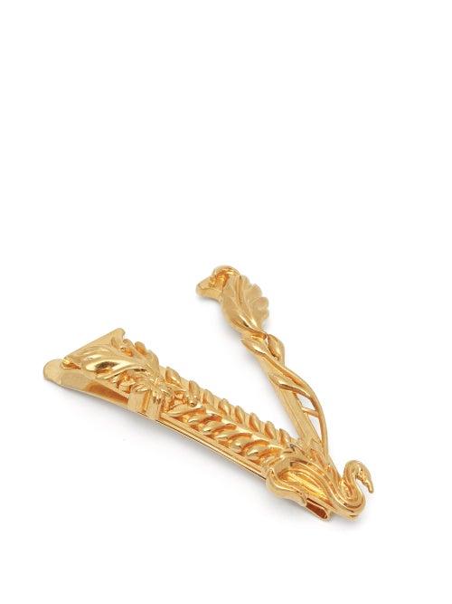 Matchesfashion.com Versace - Virtus Hair Slide - Womens - Gold