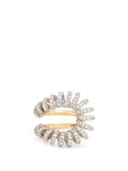 Matchesfashion.com Ana Khouri - Maia Diamond & 18kt Gold And White-gold Ring - Womens - Crystal