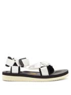 Ladies Shoes Suicoke - Depa-v2 Velcro-strap Sandals - Womens - White