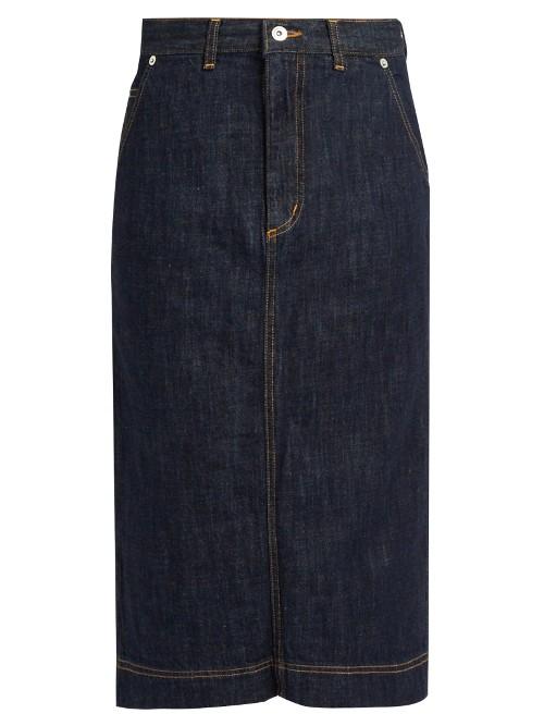 Muveil Bow-pockets Denim Skirt