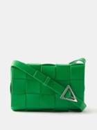 Bottega Veneta - Cassette Mini Intrecciato-leather Cross-body Bag - Mens - Green