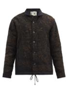 Matchesfashion.com By Walid - Jono Upcycled Silk And Wool Patchwork Jacket - Mens - Navy