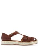 Matchesfashion.com Church's - Rosemary Leather Espadrille Sandals - Womens - Tan