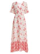 Athena Procopiou Sundown Breeze V-neck Silk Dress