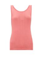 Matchesfashion.com Sara Lanzi - Scoop-back Knitted Tank Top - Womens - Coral