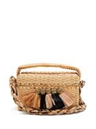 Sanayi 313 Carolsello Tassel-trimmed Straw Bag