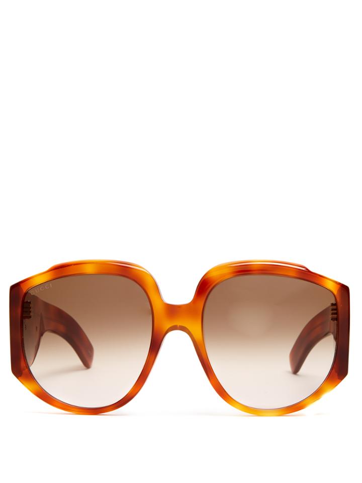 Gucci Monogram Oversized Sunglasses