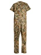 Rachel Comey Barrie Camouflage-print Cotton-blend Jumpsuit