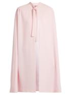 Duro Olowu Neck-tie Silk-blend Crepe Cape