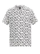 Matchesfashion.com More Joy By Christopher Kane - Sex-print Short-sleeved Cotton-blend Shirt - Mens - White