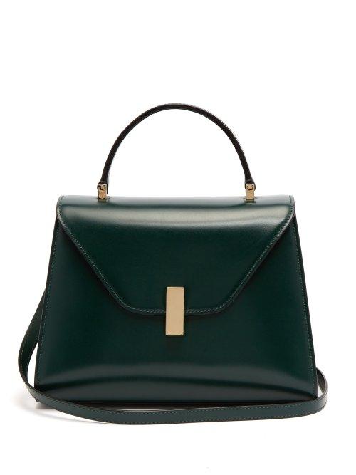 Matchesfashion.com Valextra - Iside Medium Leather Bag - Womens - Dark Green