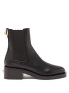Valentino Garavani - Roman Stud Leather Chelsea Boots - Womens - Black