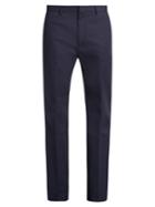 Calvin Klein Collection Spike Slim-fit Stretch Cotton-blend Trousers